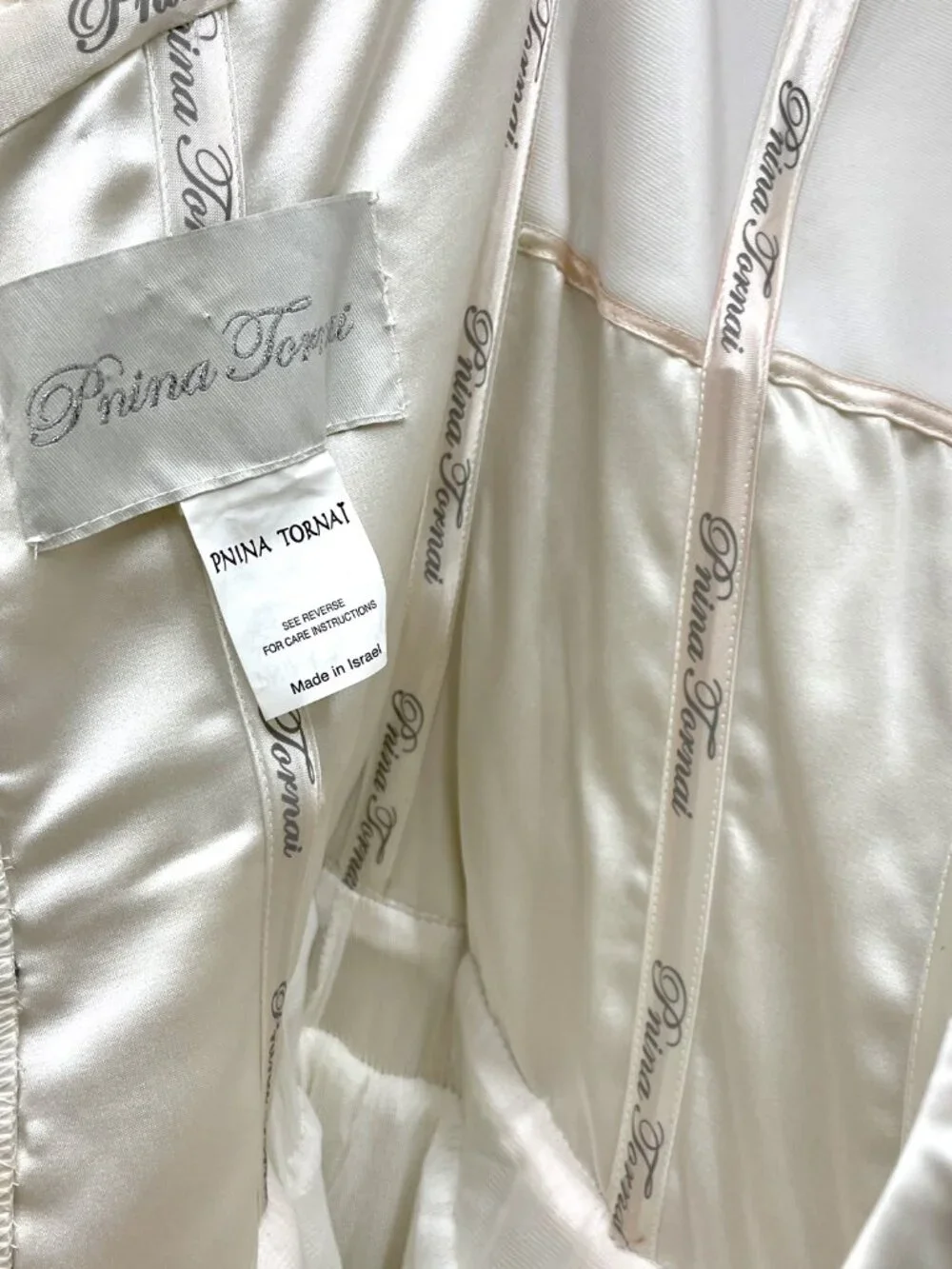 Satin Ballgown Pnina Tornai Princess Corset Wedding Gown - Picture 8 of 13